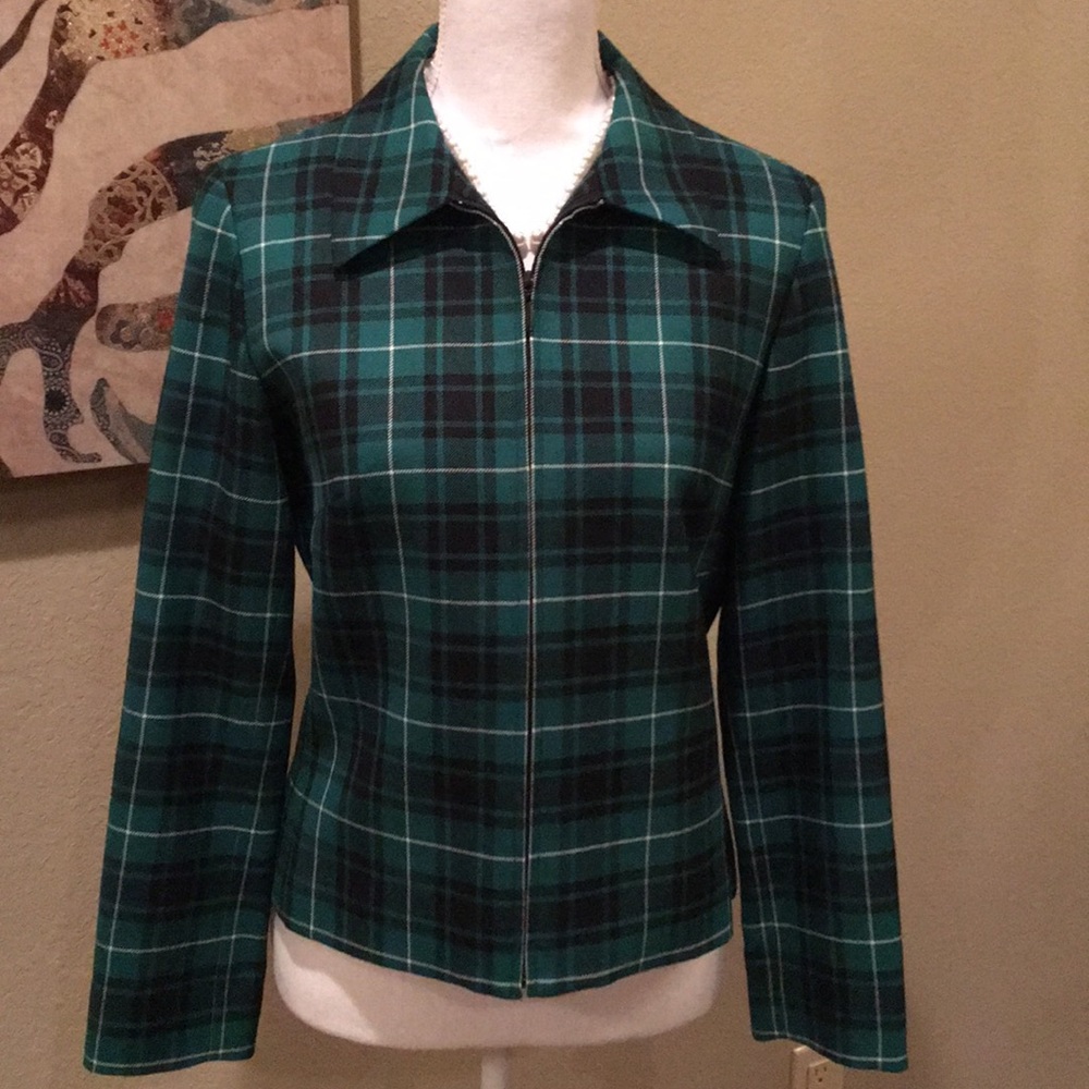 Pendleton | Green Plaid Jacket / Full Zip